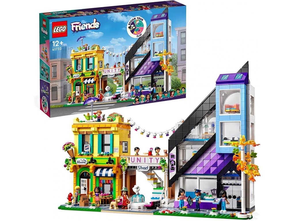 LEGO 41732 centrum města s 9 figurkami, bytem a obchody