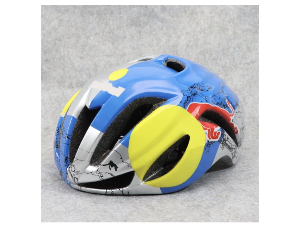 Cyklistická helma Triatlon Aero modrá žlutá
