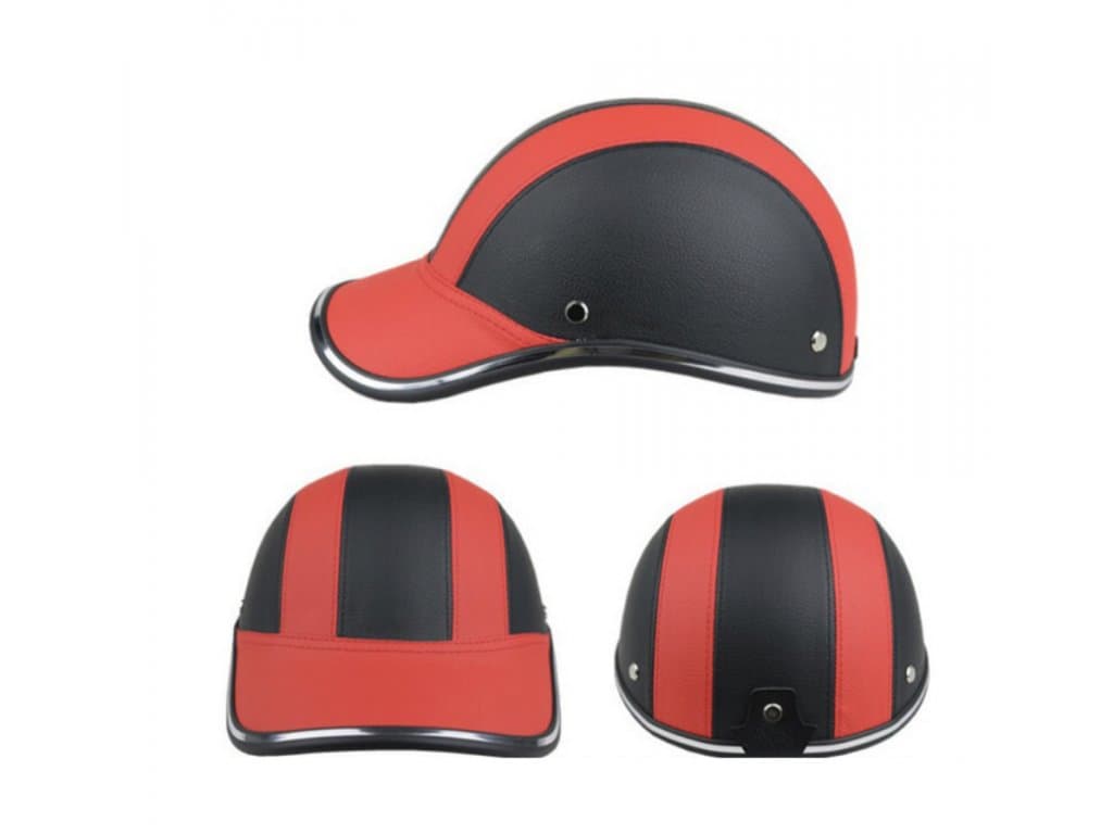 Cyklistická přilba kšiltovka červená