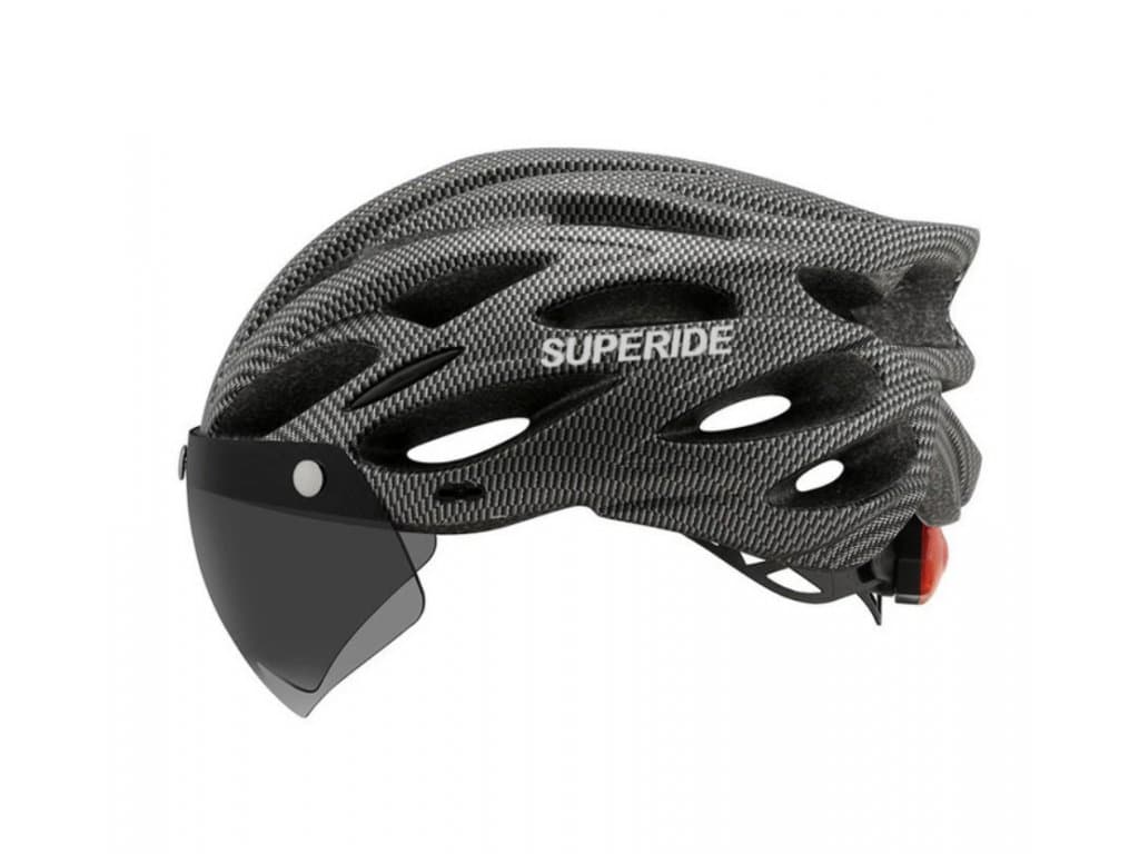 Cyklistická přilba se zadním světlem MTB přilba šedá