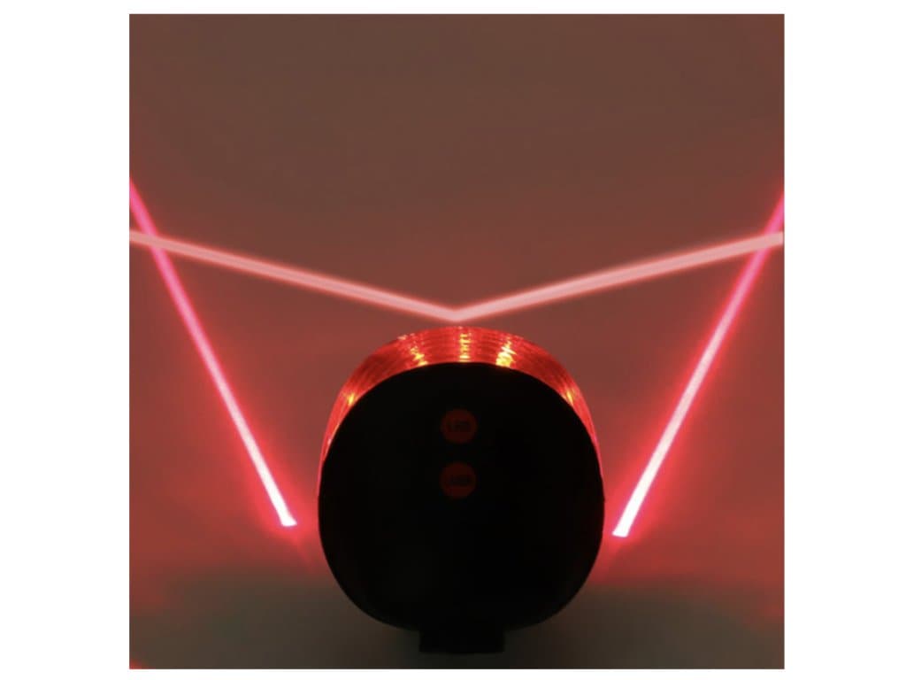 Zadní světlo na kolo LED Laser červené typ 3
