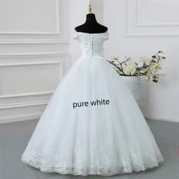Svatební šaty Y&M Novias s odhalenými rameny, plus size, vestido de noiva, 2025, nové, vlečka nebo zem, velké, na míru, tylové, svatební - náhled 10
