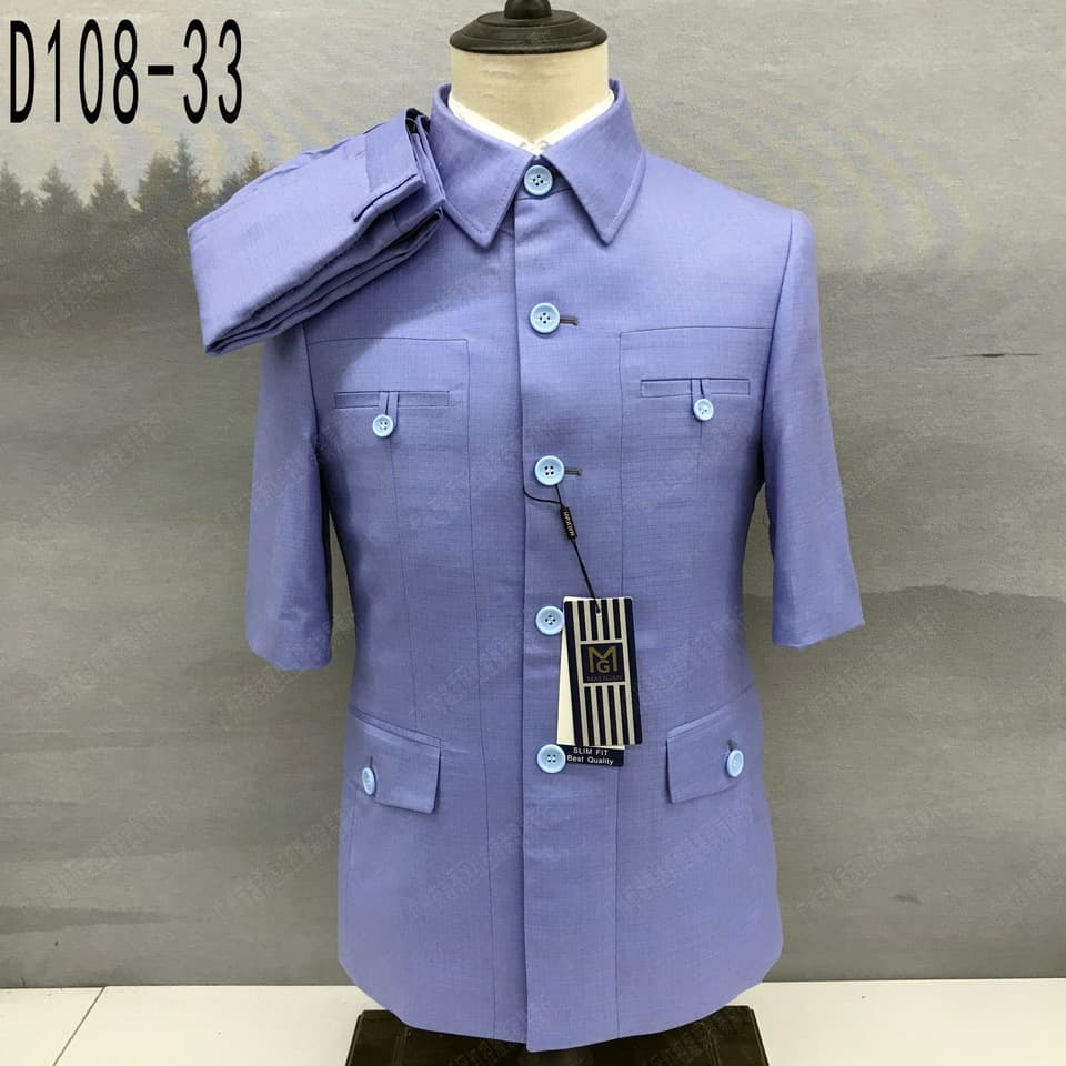 2025 Nové módní modré oblekové soupravy pro muže, večerní večeře, formální slim fit outfity, klasické jednořadé sako, kalhoty, 2 kusy