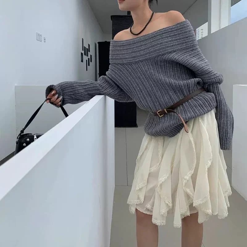 Dámská krajková tylová volánová sukně Fairycore Vintage vrstvená plážová streetwear elegantní sladká