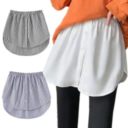 Dámské prodlužovací návleky na košile Plus Size, vrstvené díly, falešný lem, ocas, prodlužovací návlek na halenku, měkký odnímatelný, 5XL - náhled 4