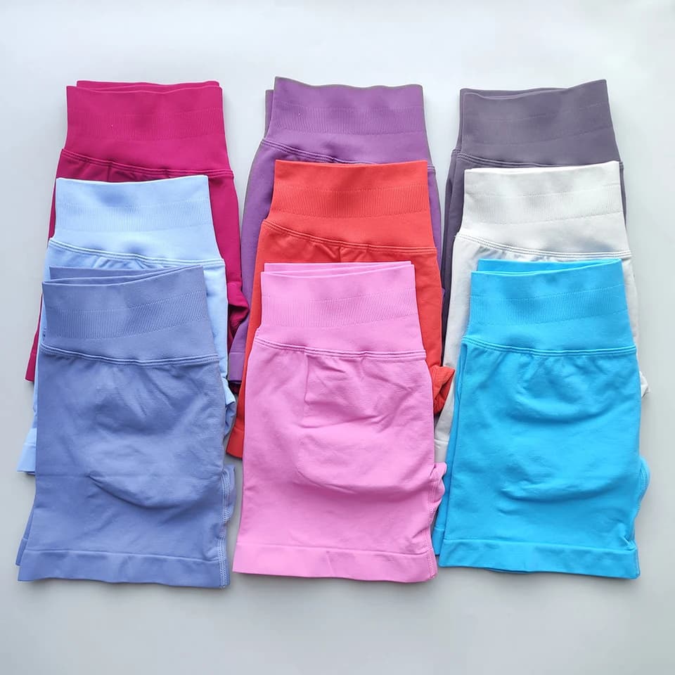 Dámské kraťasy do posilovny s vysokým pasem 11 cm - Scrunch Butt na jógu, cvičení, běhání a fitness