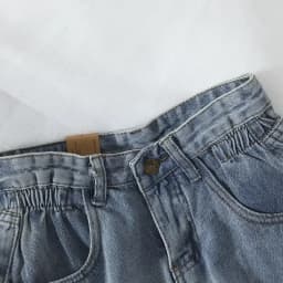 Dámské volné džínové kraťasy s vysokým pasem - korejský styl, retro letní ležérní tepláky - náhled 6