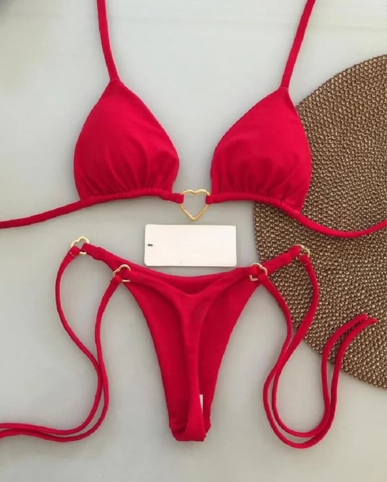 Sexy bikiny set Halter Triangle, dvoudílné tanga, brazilské plavky pro ženy