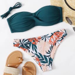 Dámské push-up bikiny set, brazilské plavky, dvoudílné plavky, plážové plavky - náhled 4