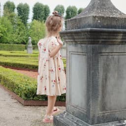 Letní dívčí bavlněné květinové šaty, sada triček, kraťasů, body, overalu, dětské oblečení 1-9 let - náhled 5