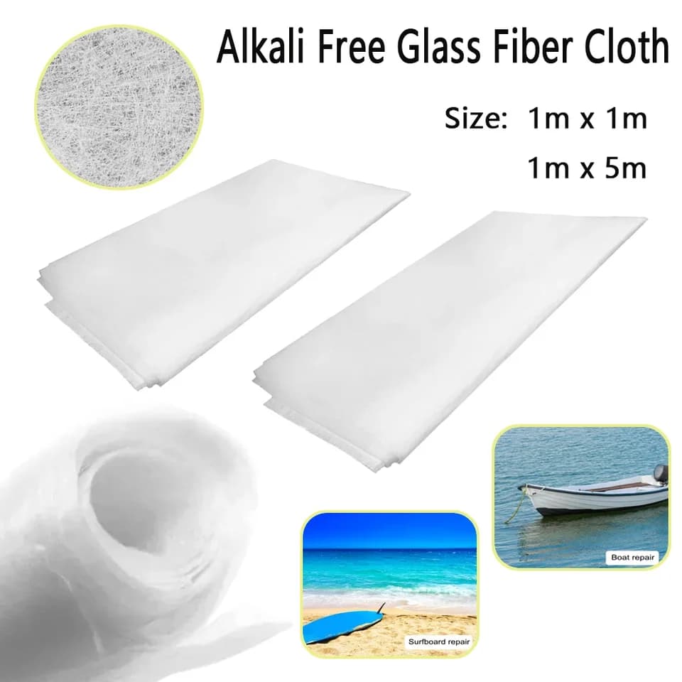 Skleněná tkanina ze sekaných vláken o délce 1–5 metrů bez alkálií pro pryskyřičnou tkaninu z GFK