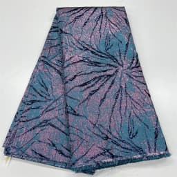 Prémiová tylová krajková látka, organza, gipurový brokát, žakár, francouzský materiál na svatební šaty - náhled 3