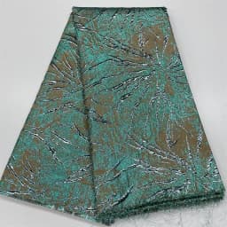 Prémiová tylová krajková látka, organza, gipurový brokát, žakár, francouzský materiál na svatební šaty - náhled 5