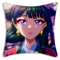 Anime kočka dívka polštář potah oboustranný plyšový polštář potah na pohovku domácí dekorace roztomilý kreslený film - náhled 7