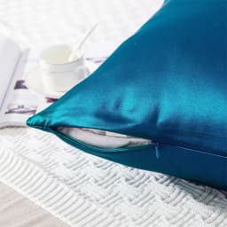 Prémiový povlak na polštář z morušového hedvábí se skrytým zipem - 22 Momme Pure Silk Pillow Case Soft Cool - náhled 4