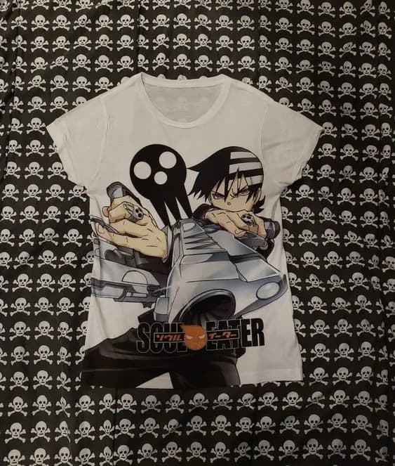 Dámské gotické grungeové krátké tričko Y2K - vintage kawaii dětské tričko s grafikou