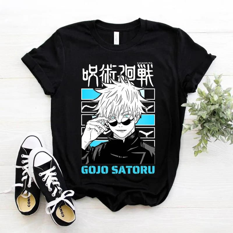 Anime Jujutsu Kaisen tričko unisex krátký rukáv kawaii Harajuku tričko letní top pro ženy muže