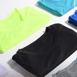 Rychleschnoucí sportovní tričko pro muže s krátkým rukávem, fitness, běh, cvičení, sportovní top - náhled 3