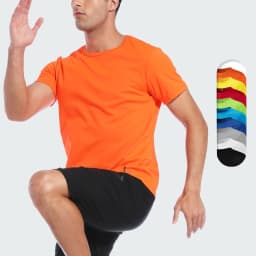 Rychleschnoucí sportovní tričko unisex prodyšné sportovní tělocvična běh fitness top s krátkým rukávem - náhled 2