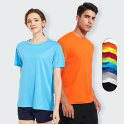 Rychleschnoucí sportovní tričko unisex prodyšné sportovní tělocvična běh fitness top s krátkým rukávem - náhled 3