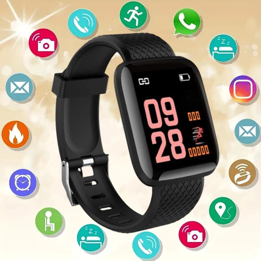 Chytré fitness hodinky s monitorem tepové frekvence - sportovní chytré hodinky pro muže a ženy