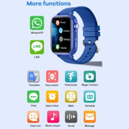 Dětské GPS chytré hodinky s kamerou, videohovorem, SOS trackerem, telefonem, WiFi, bezpečnostním monitorem pro děti - náhled 7