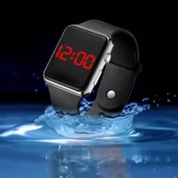 Digitální LED sportovní hodinky Unisex čtvercové elektronické náramkové hodinky silikonový pásek ležérní móda - náhled 5