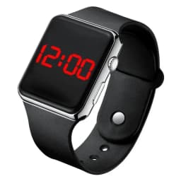 Digitální LED sportovní hodinky Unisex čtvercové elektronické náramkové hodinky silikonový pásek ležérní móda - náhled 6