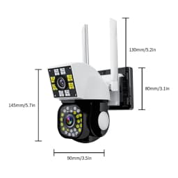4K WiFi bezpečnostní kamera venkovní duální objektiv 1080P bezdrátová IP CCTV domácí sledovací kamera - náhled 5