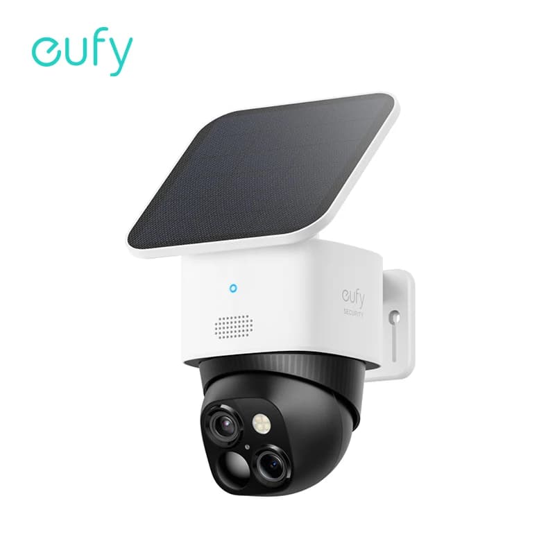 Solární bezpečnostní kamera, bezdrátová, venkovní, 360° dohled, WiFi, bez měsíčního poplatku, 2K HD, vodotěsná