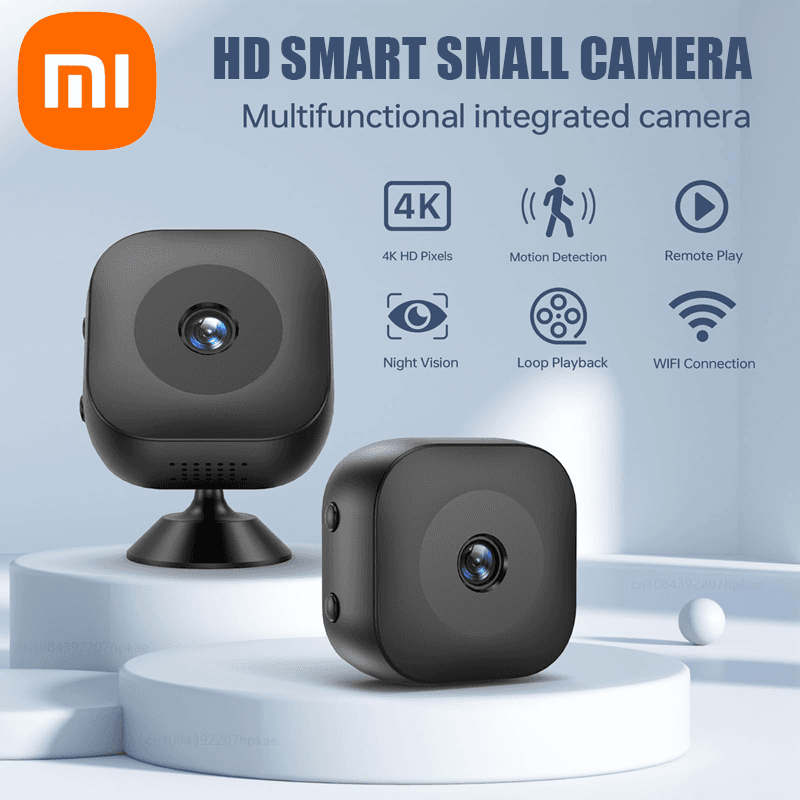 Mini 4K HD WiFi bezpečnostní kamera bezdrátová domácí sledovací kamera noční vidění detekce pohybu