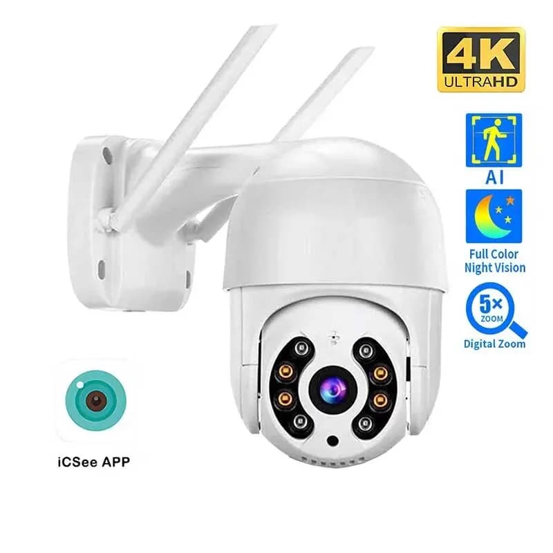 4K PTZ IP kamera Venkovní bezdrátová WiFi automatické sledování bezpečnostní dohled chytrá domácnost 8MP