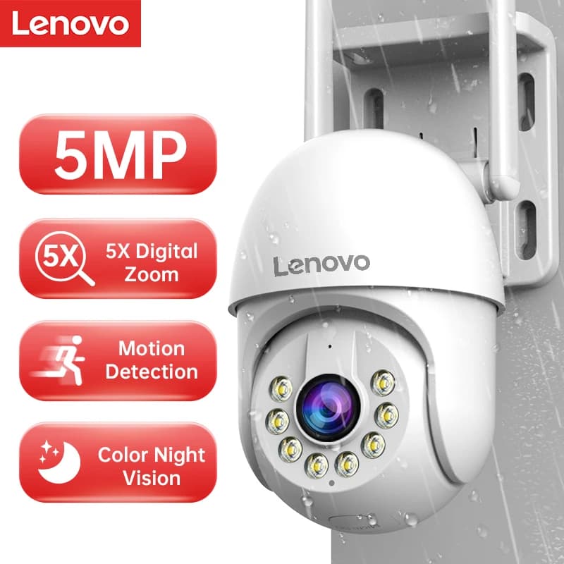 5MP WiFi PTZ bezpečnostní kamera venkovní 5x zoom automatický sledovací CCTV IP kamera