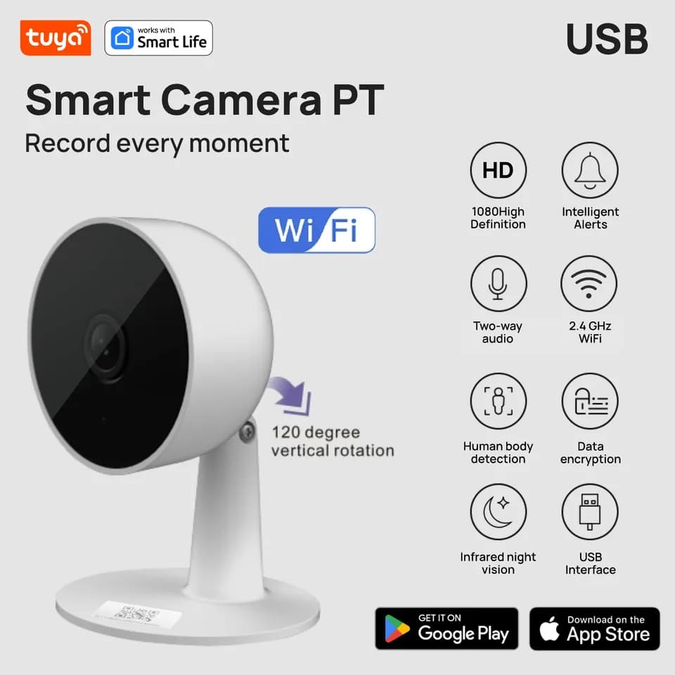 1080p WiFi bezpečnostní kamera HD sledování pohybu obousměrný audio monitor pro chůvičky s vnitřním inteligentním fotoaparátem