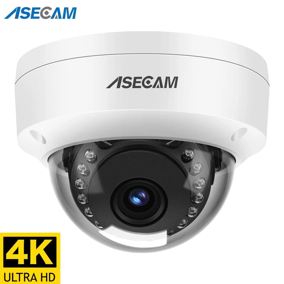 4K 8MP venkovní kopulová bezpečnostní kamera POE IP CCTV H.265 kovová nevýbušná bezpečnostní kamera