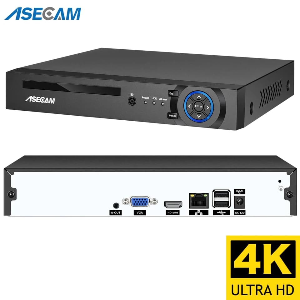 4K NVR 16CH 32CH Videorekordér AI Detekce obličeje 8MP IP Kamera CCTV Bezpečnostní systém H.265