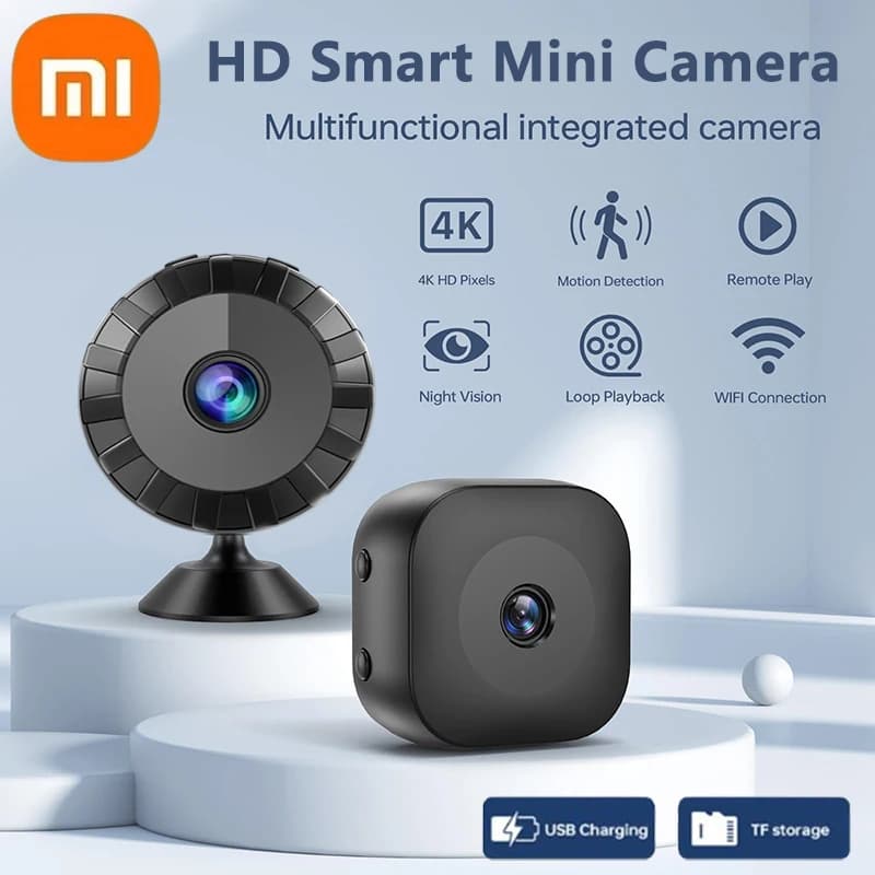 4K WiFi bezpečnostní kamera s vnitřním a venkovním vodotěsným nočním viděním, detekcí pohybu, HD monitorem