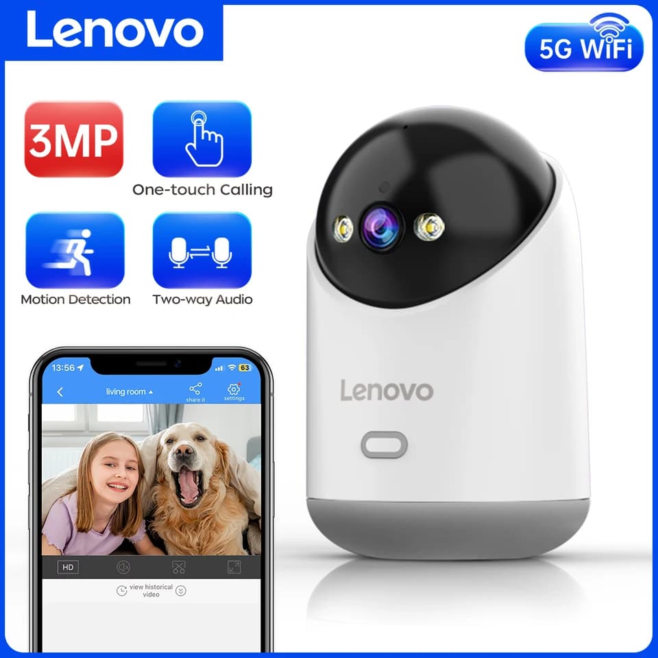 3MP WiFi Smart Mini PTZ IP kamera Vnitřní bezdrátová automatická sledovací CCTV bezpečnostní chůvička
