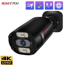 4K bezpečnostní kamera, venkovní 8MP POE IP, věžová, noční vidění, detekce pohybu, vodotěsná CCTV - náhled 2