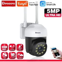 5MP WiFi bezpečnostní kamera venkovní PTZ automatické sledování barevná noční vidění bezdrátová CCTV kamera - náhled 2
