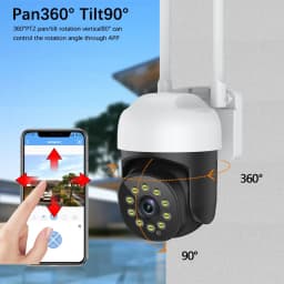 5MP WiFi bezpečnostní kamera venkovní PTZ automatické sledování barevná noční vidění bezdrátová CCTV kamera - náhled 6