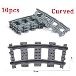 Flexibilní sada kolejí s rovnými zakřivenými kolejnicemi, stavební bloky, vzdělávací dětská hračka, DIY sada - náhled 5