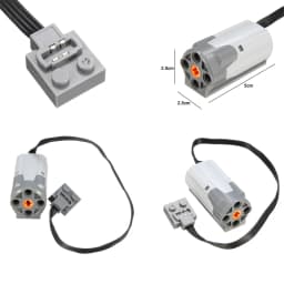 Elektromotor pro stavebnicová auta - kompatibilní výkonové funkce, rychlostní motor pro vozidla - náhled 3