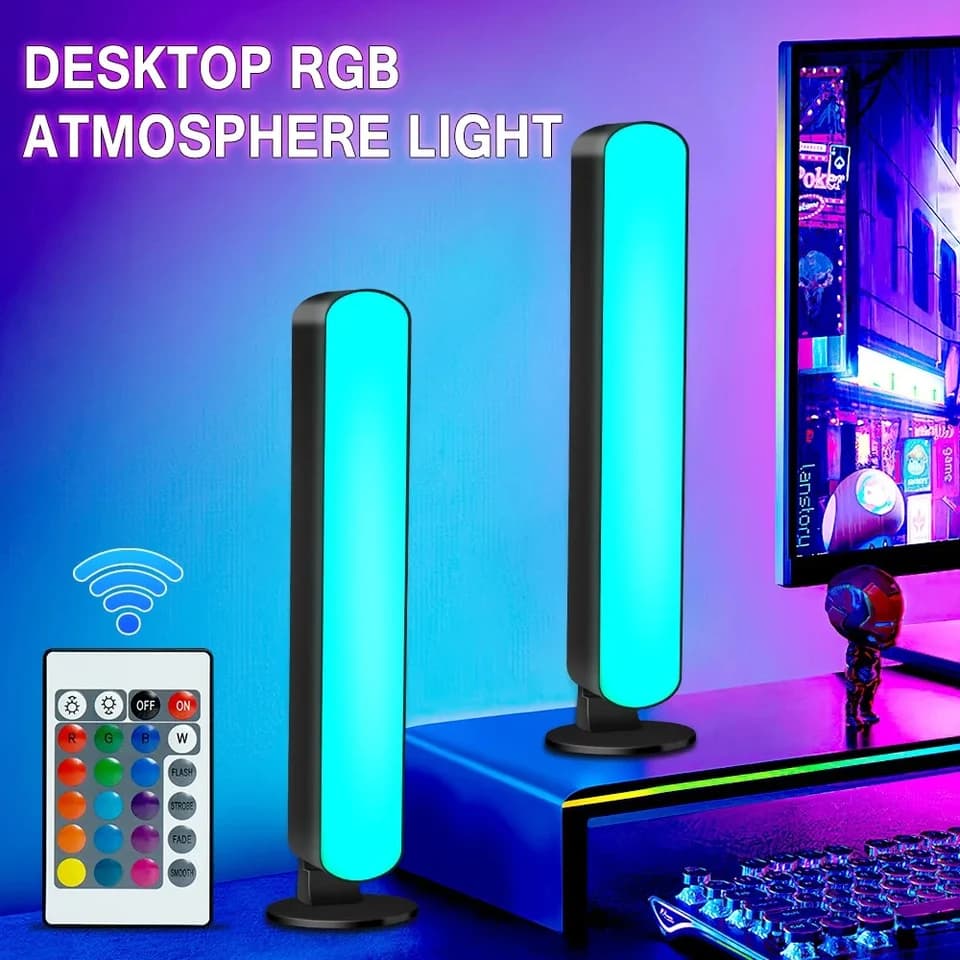 RGB LED hudební synchronizační světelný pásek - zvukově reagující ambientní herní lampa s ovládáním aplikací pro TV PC