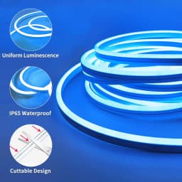 RGB LED neonová lanová světla 40M vodotěsná hudební synchronizace s aplikací dálkové ovládání vnitřní a venkovní páska - náhled 4