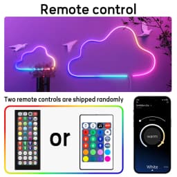 RGB LED neonová lanová světla 40M vodotěsná hudební synchronizace s aplikací dálkové ovládání vnitřní a venkovní páska - náhled 5