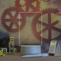 LED noční světlo na nástěnku s perem - USB dobíjecí psací světlo pro dekoraci dětského pokoje - náhled 6