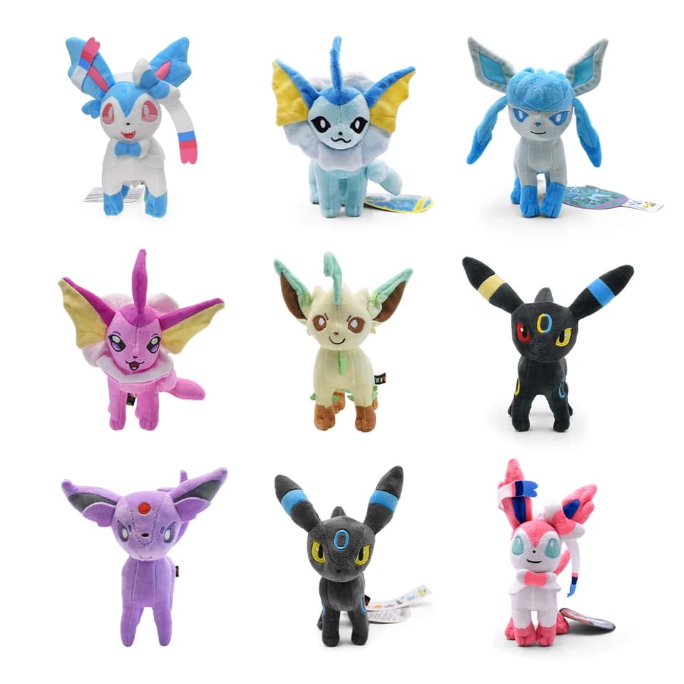 Kolekce plyšových hraček Pokémon Eevee Evolution - sběratelská dárková sada plyšových zvířátek