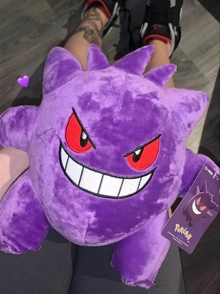 Pokémon Gengar Plyšová hračka Plyšová panenka Anime Kawaii Sběratelský dárek Měkký fialový duch Plyšová hračka