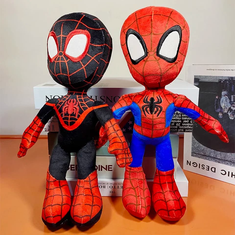 30cm plyšová hračka Spider-Man - měkká plyšová panenka superhrdina pro děti, vánoční dárek ke sběratelství
